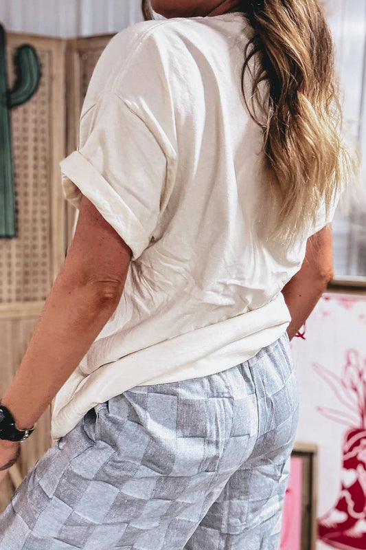 White Coquette Cowgirl Relaxed Tee
