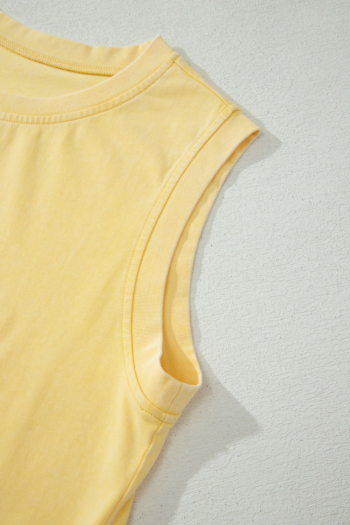 Phalaenopsis 2 Pieces Mineral Wash Cotton Tank Top Lined Split Skort Set
