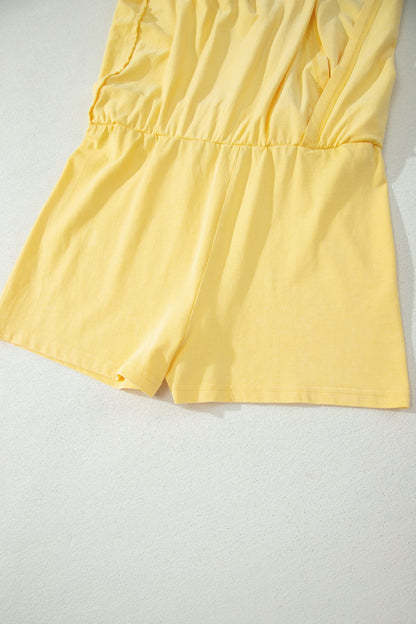 Phalaenopsis 2 Pieces Mineral Wash Cotton Tank Top Lined Split Skort Set