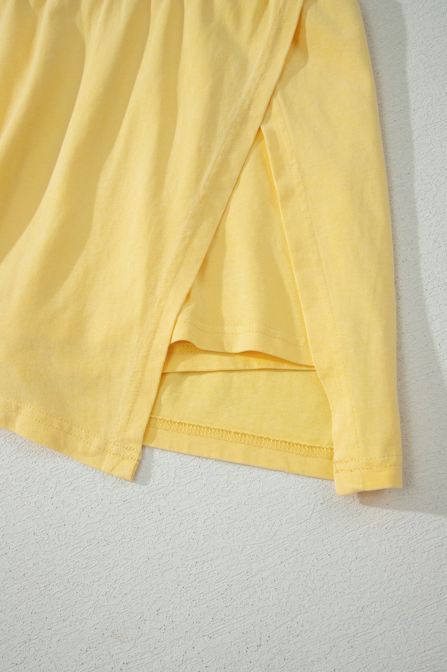 Phalaenopsis 2 Pieces Mineral Wash Cotton Tank Top Lined Split Skort Set