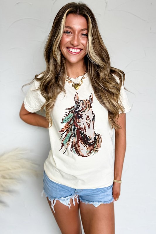 Western Aztec Horse Tee