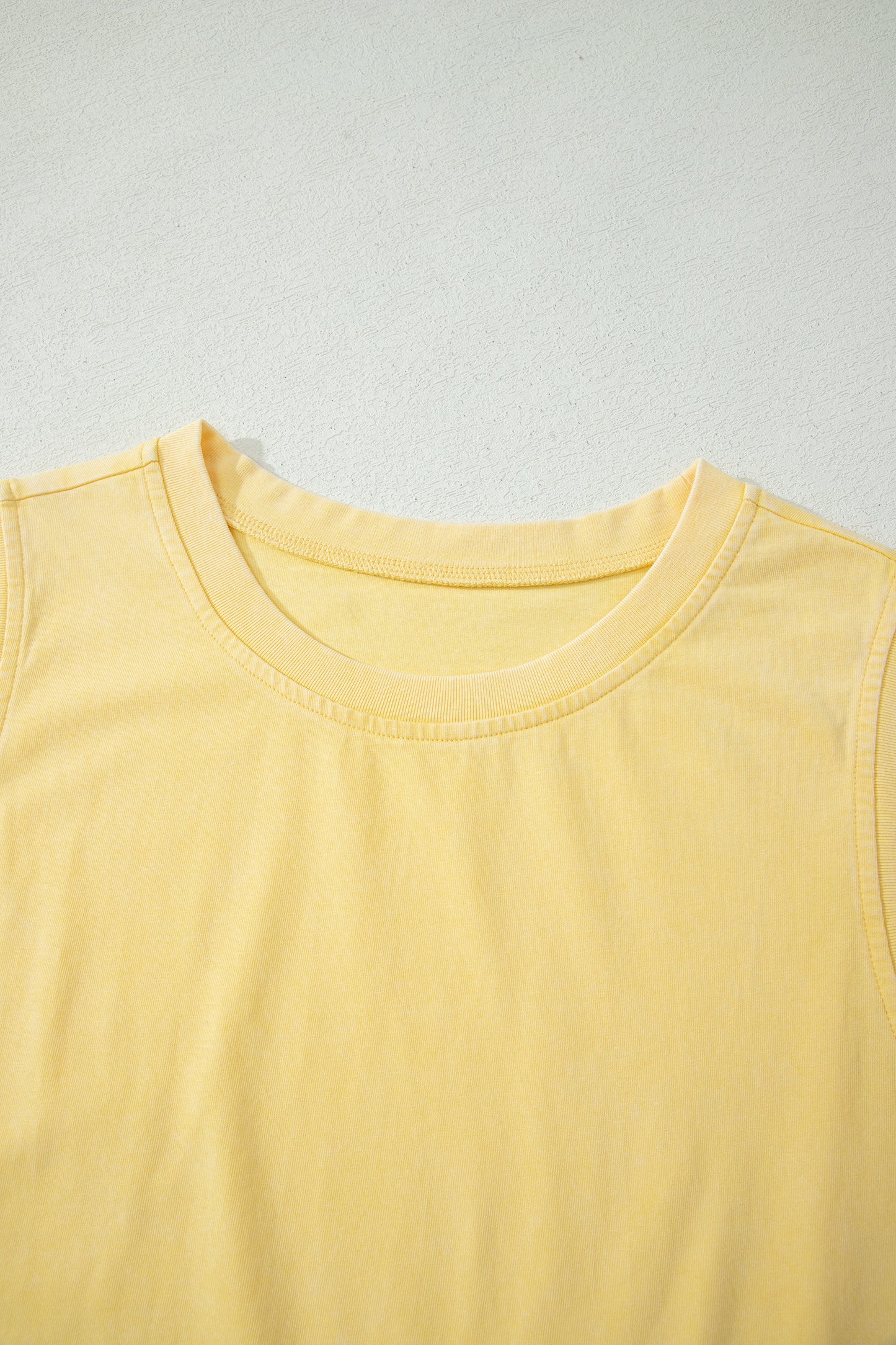 Phalaenopsis 2 Pieces Mineral Wash Cotton Tank Top Lined Split Skort Set