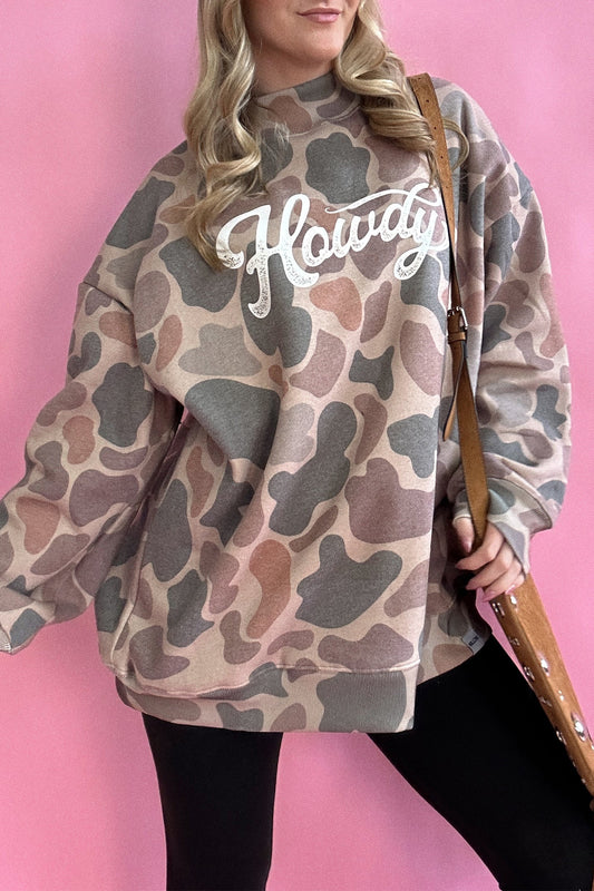 Howdy Western Baggy Pullover Sweatshirt