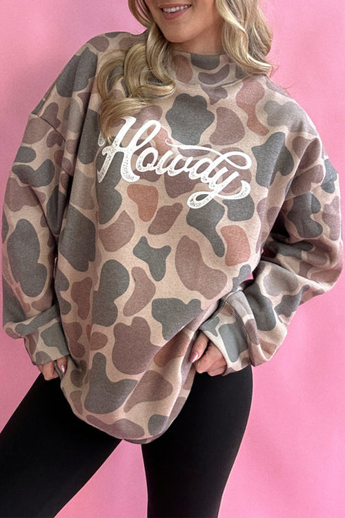 Howdy Western Baggy Pullover Sweatshirt